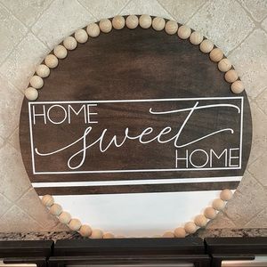Farmhouse Welcome Circle Sign Home Sweet Home